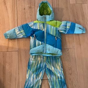 Girls Spyder Ski Jacket and Bib size 5